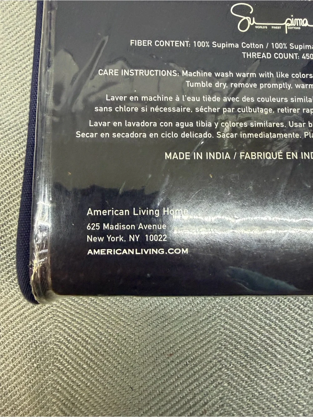 NWT American living 2 king pillowcases lavender. Supima cotton 450 thread count.